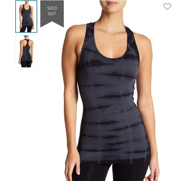 NUX Tops - NUX Freedom Racerback Tie Dye Tank Neon Green Sm